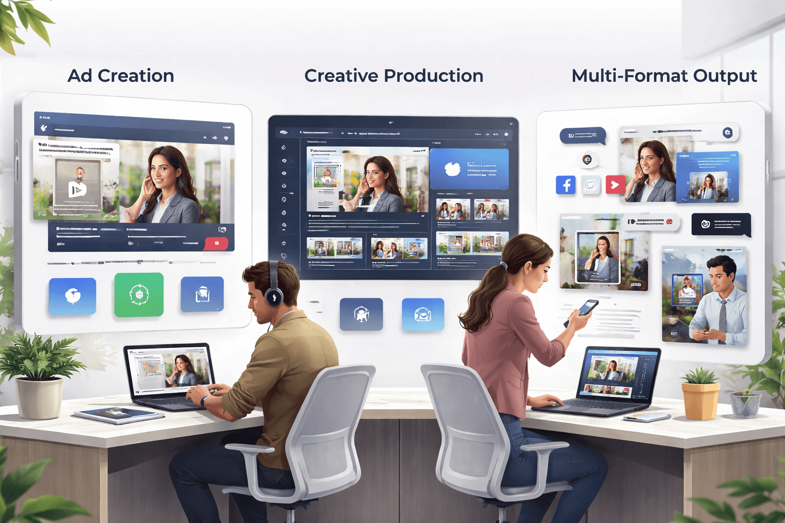 AI Visual Creatives for Courses