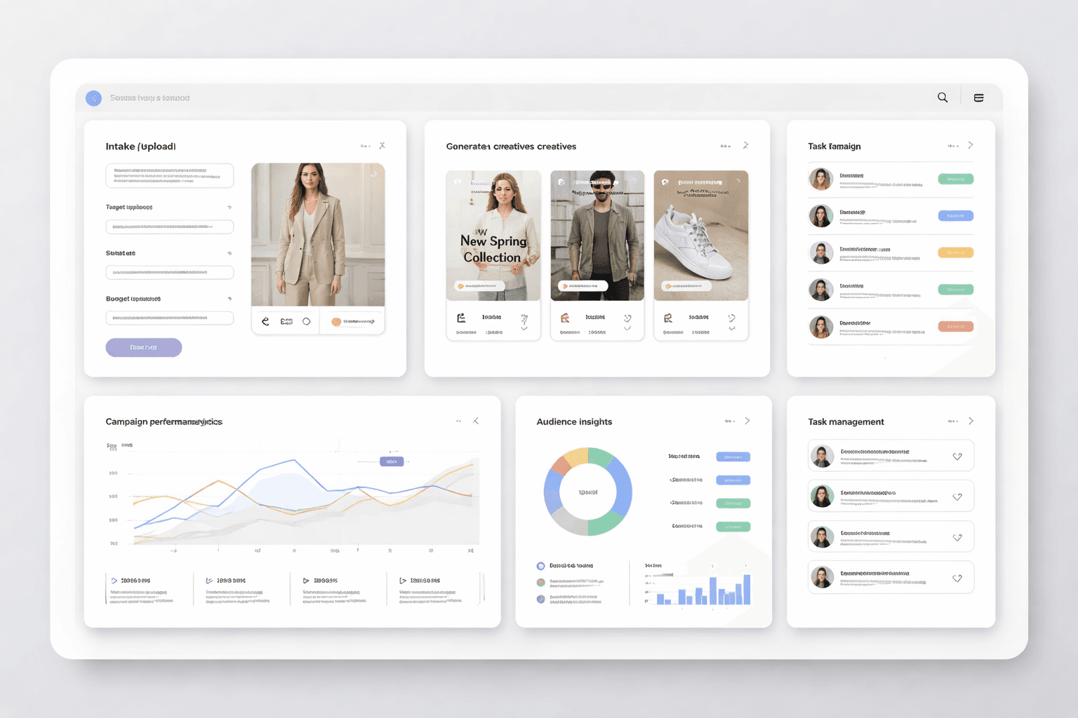 Fashion generated ad outputs