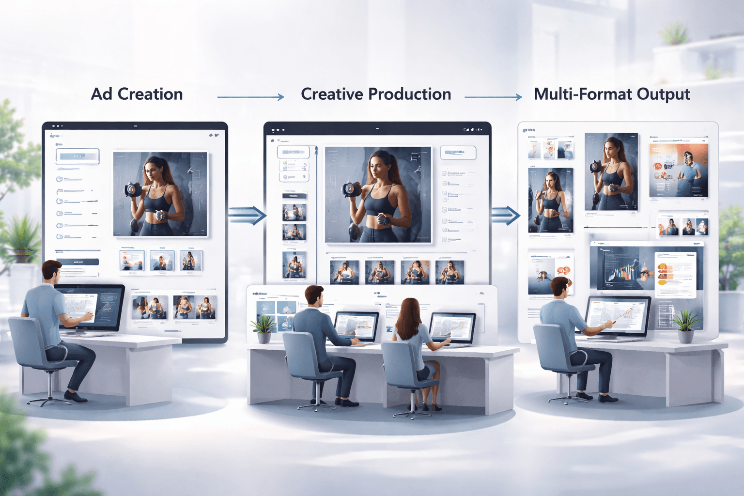 AI Visual Creatives for Fitness