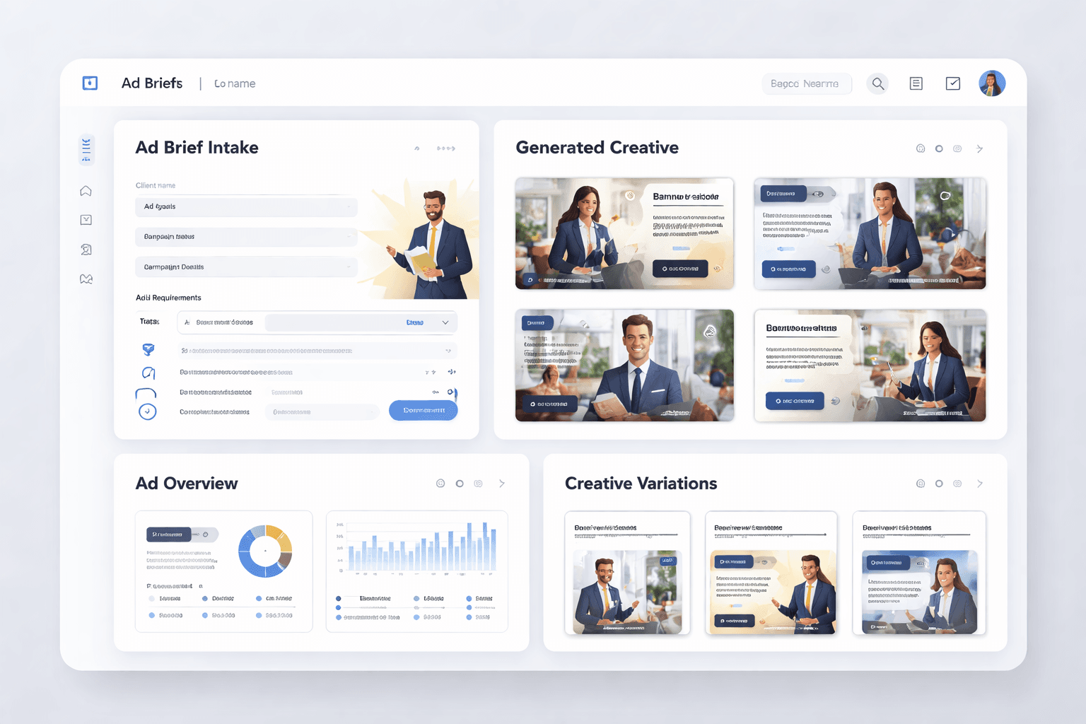 Law Firms generated ad outputs