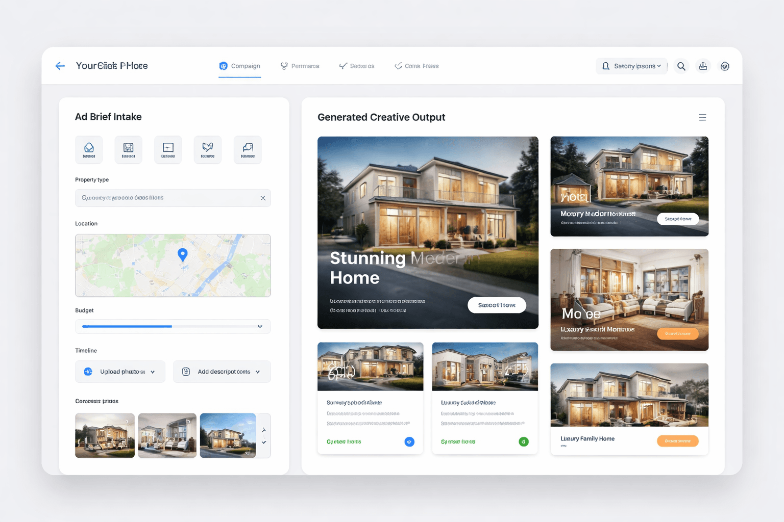 Real Estate brief input workflow