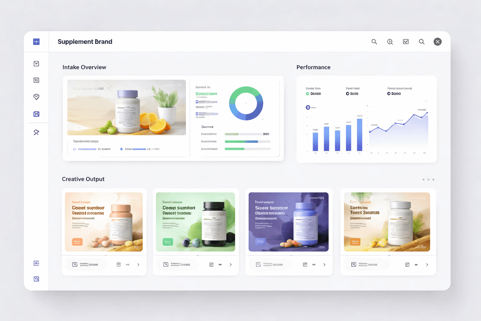 Supplements generated ad outputs