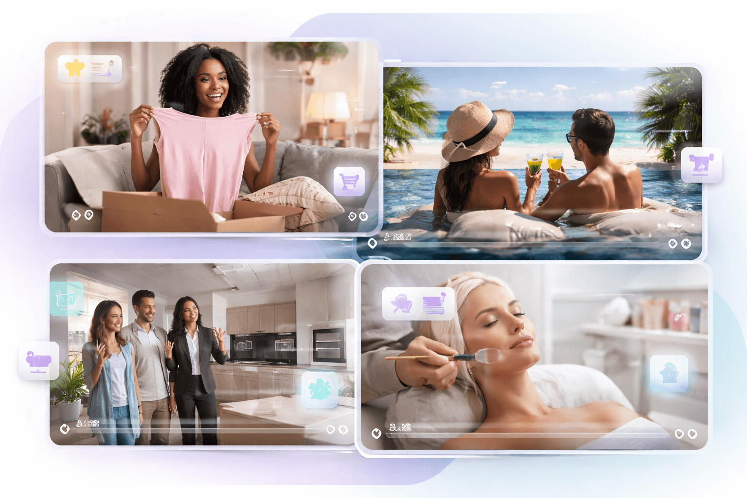 Real estate agent-style video ads