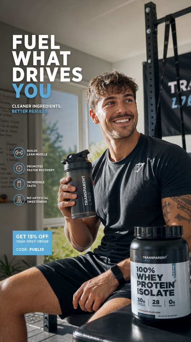 Fitness transformation ad inspiration example