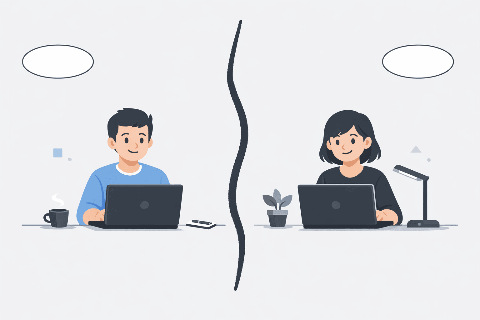 Canva vs HighReach workspace comparison illustration