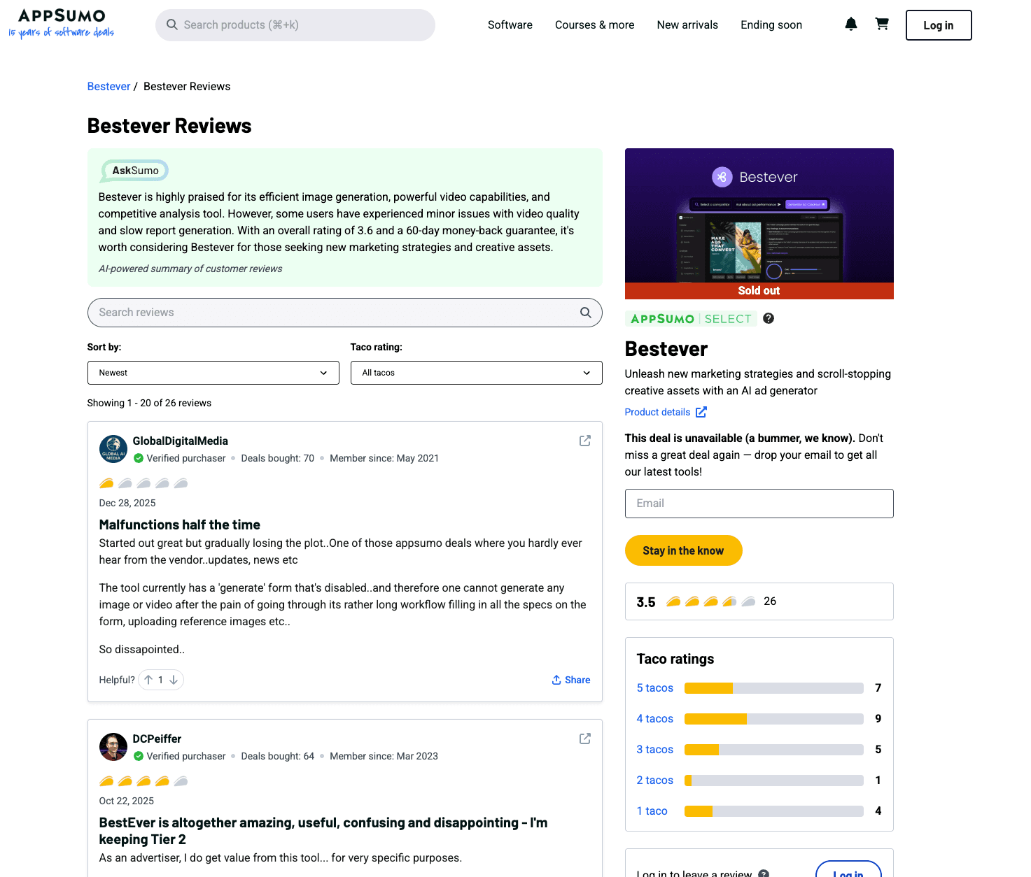Bestever reviews placeholder