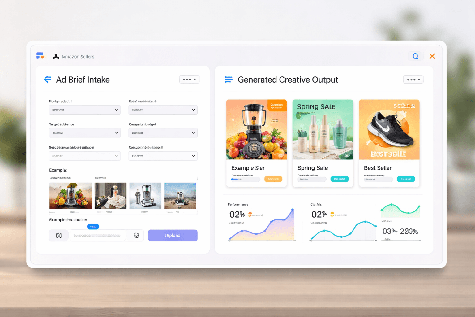 Amazon Sellers brief input workflow