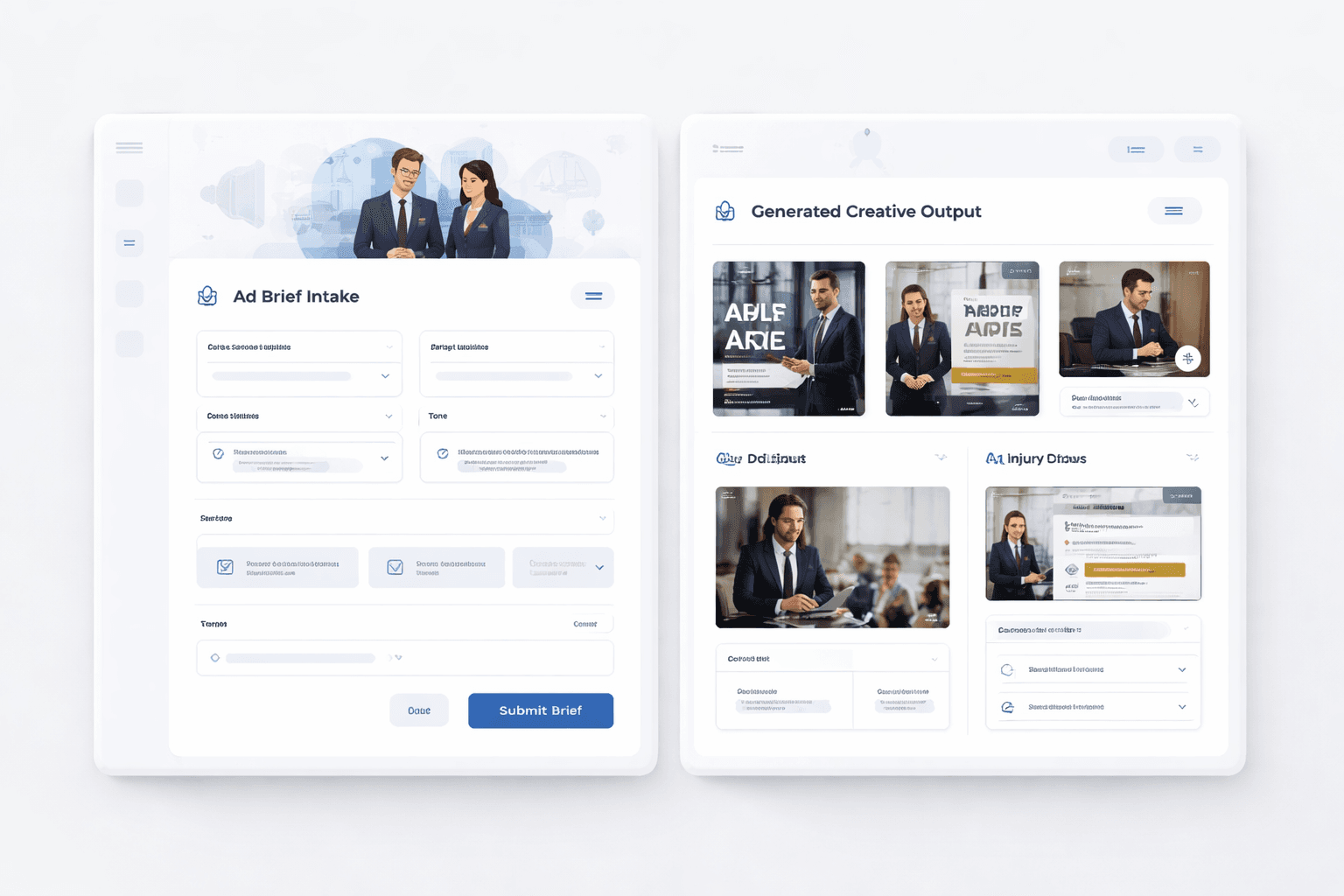 Lawyers brief input workflow