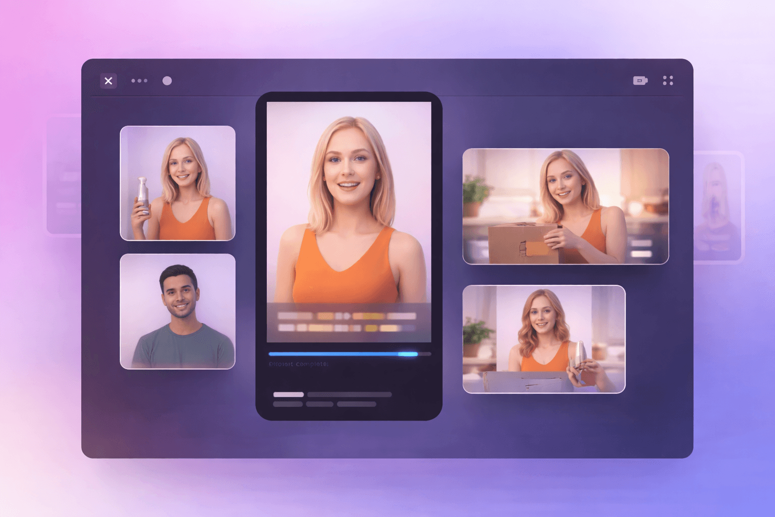 Talking photo animation output