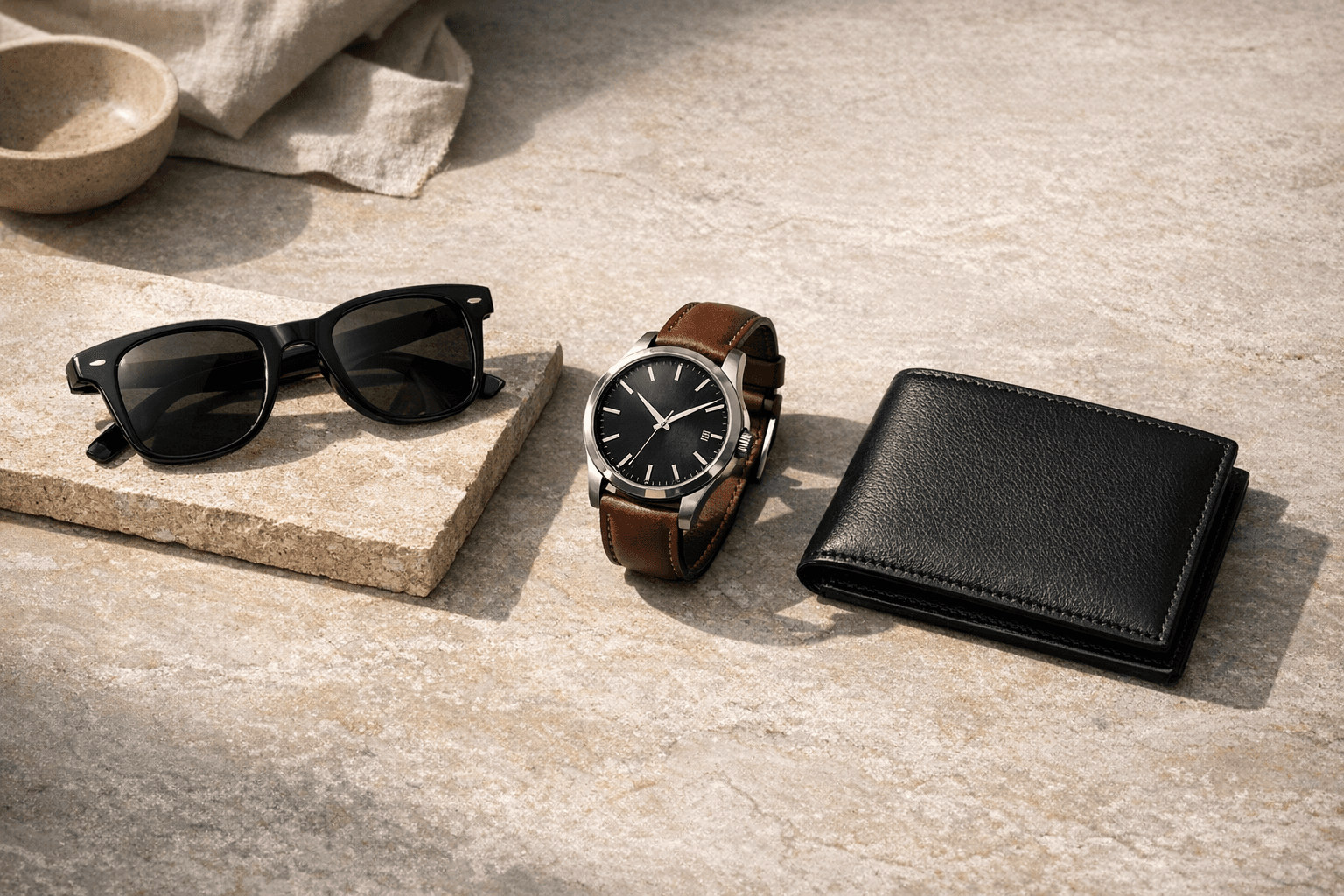 Accessories layout frame for ecommerce product video