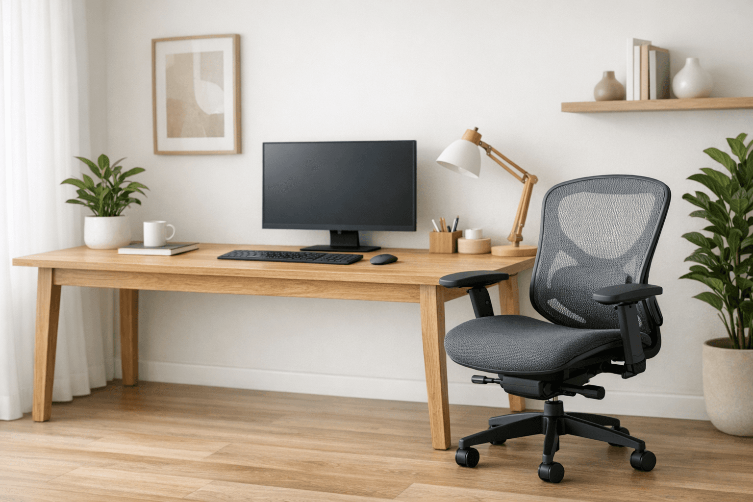 Office furniture set AI photoshoot output