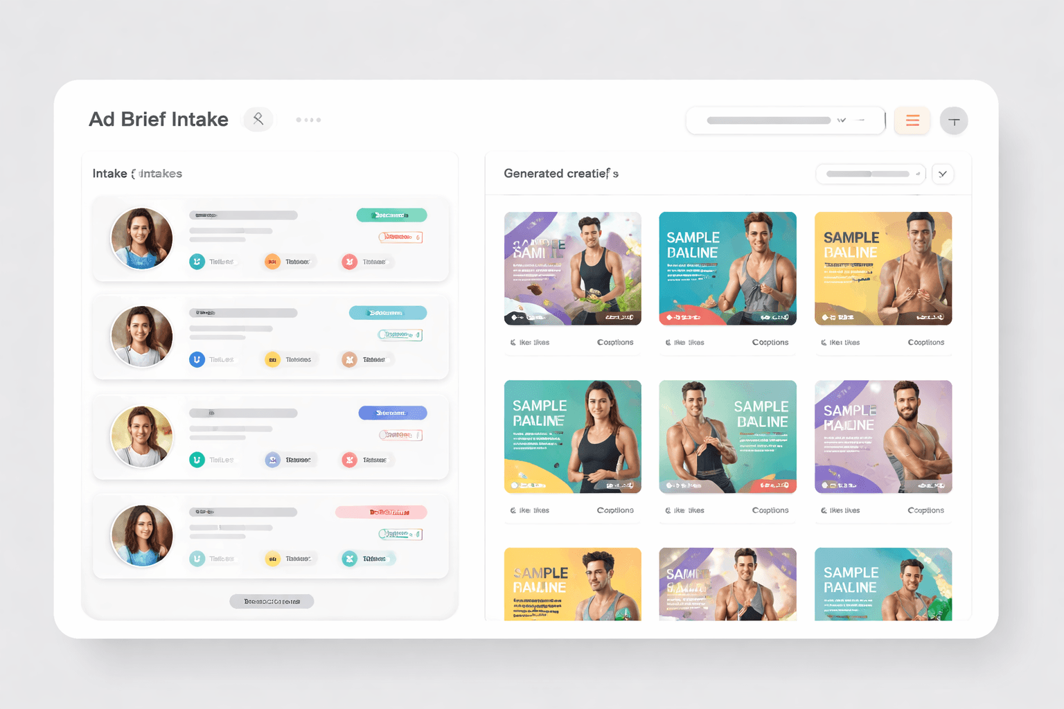 Coaching generated ad outputs