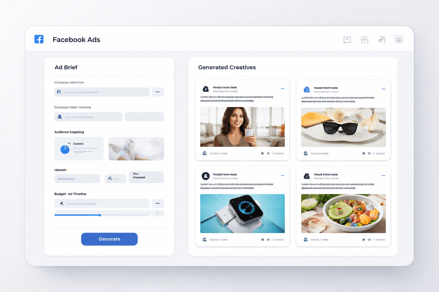 Facebook Ads input workflow