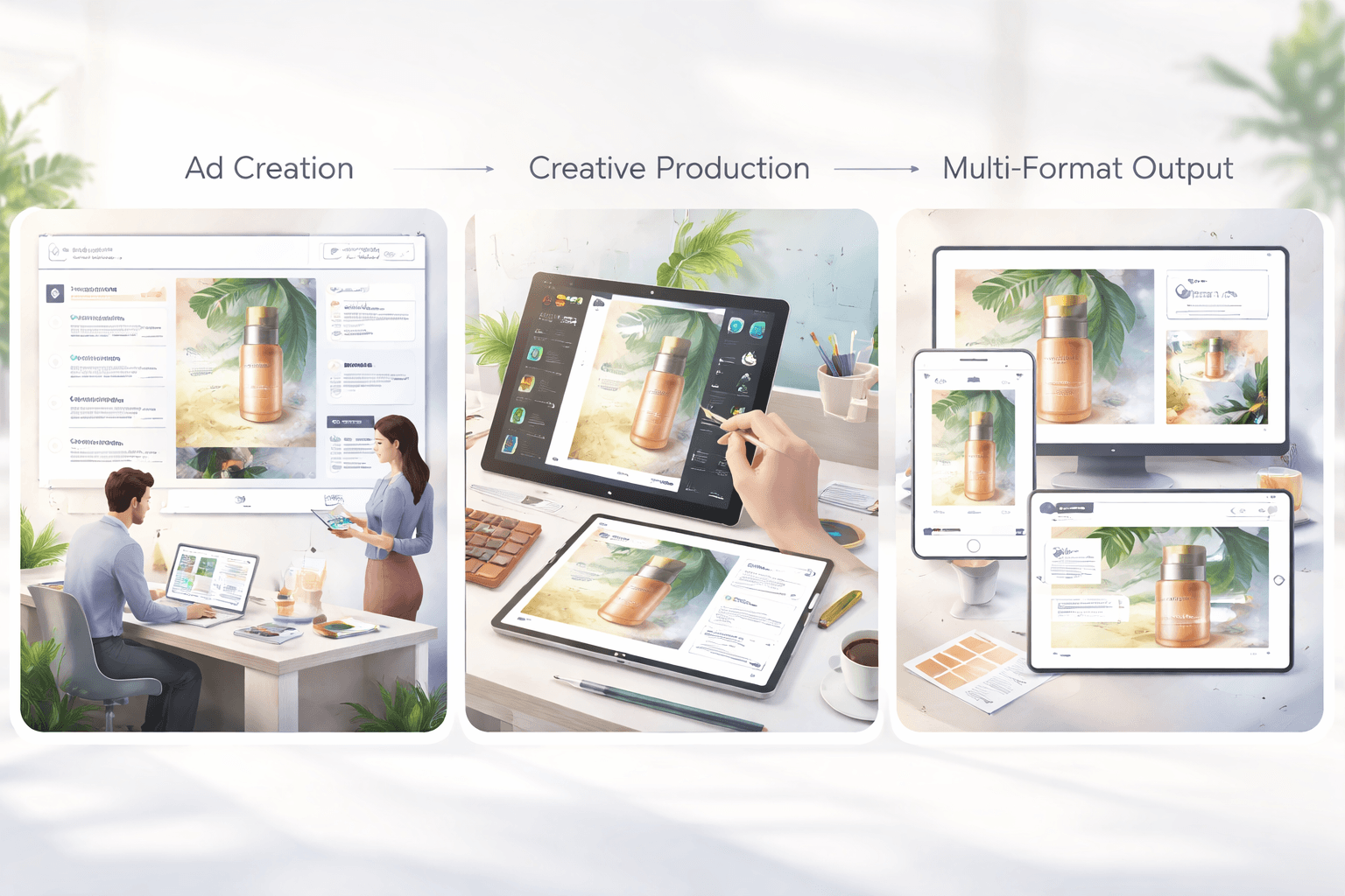 Multi-Platform Skincare Ads