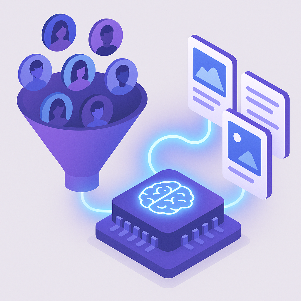 AI-powered ad targeting visualization