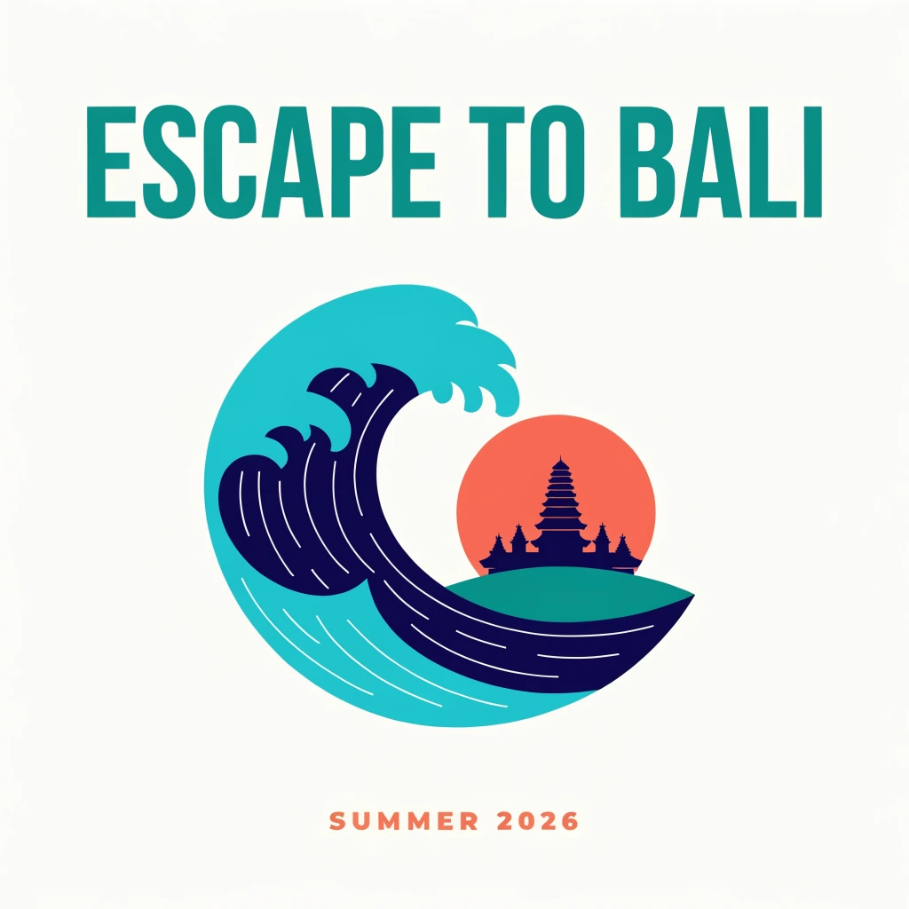 Recraft V4.1 result for the Bali poster test